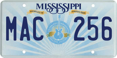 MS license plate MAC256