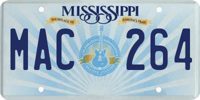 MS license plate MAC264