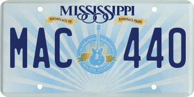 MS license plate MAC440