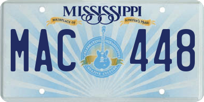 MS license plate MAC448