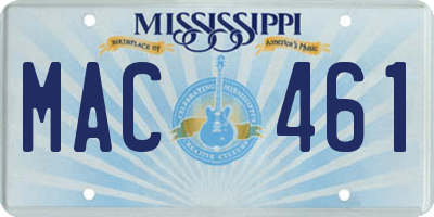 MS license plate MAC461