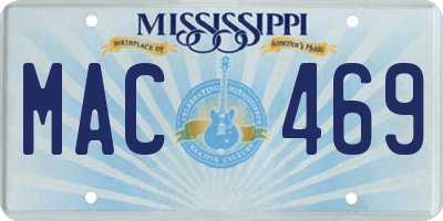 MS license plate MAC469