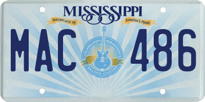 MS license plate MAC486