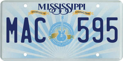 MS license plate MAC595