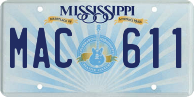 MS license plate MAC611