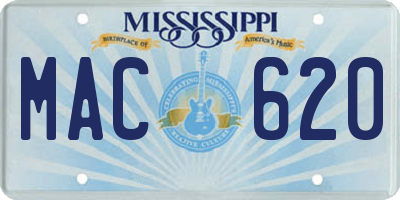 MS license plate MAC620