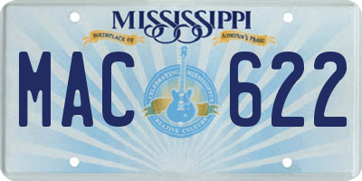 MS license plate MAC622