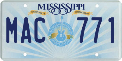MS license plate MAC771