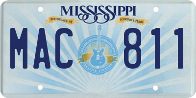 MS license plate MAC811