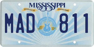 MS license plate MAD811