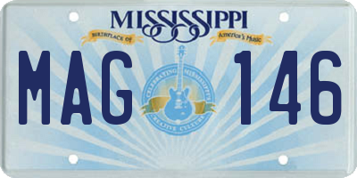 MS license plate MAG146