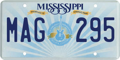 MS license plate MAG295