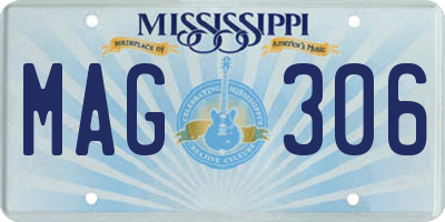 MS license plate MAG306