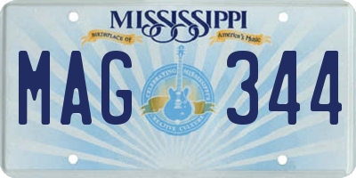 MS license plate MAG344