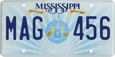 MS license plate MAG456