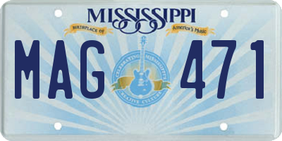 MS license plate MAG471