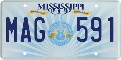 MS license plate MAG591
