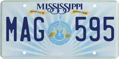 MS license plate MAG595
