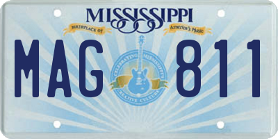 MS license plate MAG811