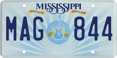MS license plate MAG844