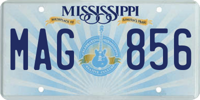 MS license plate MAG856