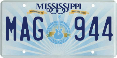 MS license plate MAG944
