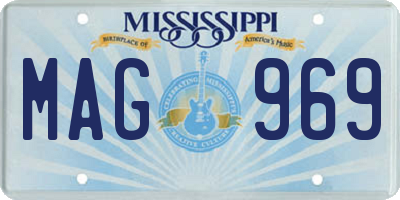 MS license plate MAG969