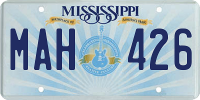 MS license plate MAH426
