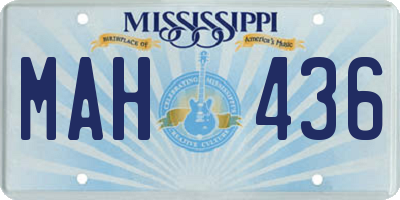 MS license plate MAH436