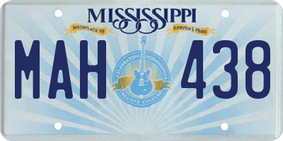 MS license plate MAH438