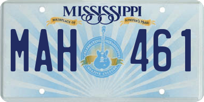 MS license plate MAH461