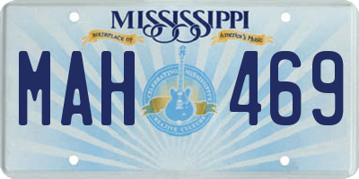 MS license plate MAH469