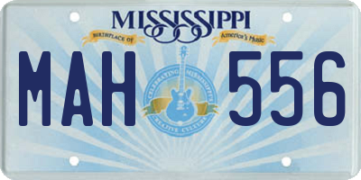 MS license plate MAH556
