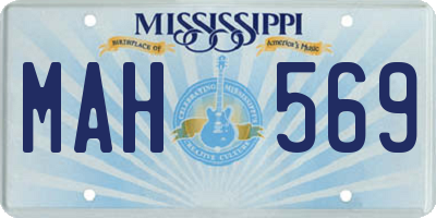 MS license plate MAH569