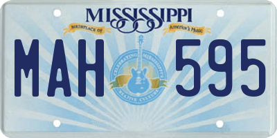 MS license plate MAH595