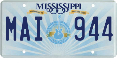 MS license plate MAI944