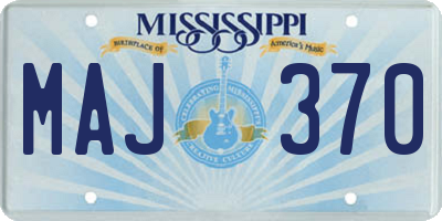 MS license plate MAJ370