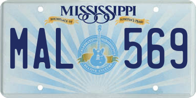 MS license plate MAL569