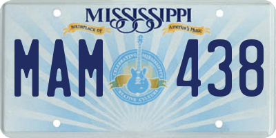 MS license plate MAM438