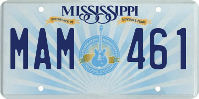 MS license plate MAM461