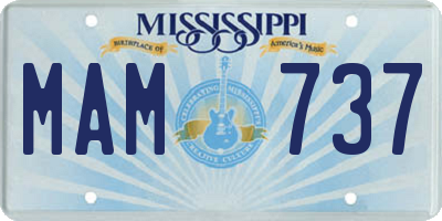 MS license plate MAM737