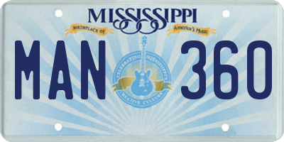 MS license plate MAN360