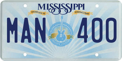 MS license plate MAN400