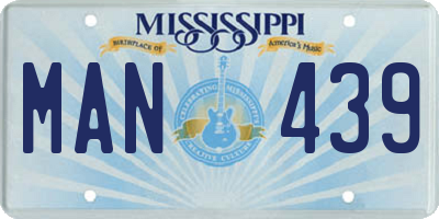 MS license plate MAN439