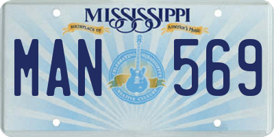MS license plate MAN569
