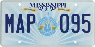 MS license plate MAP095