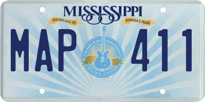 MS license plate MAP411