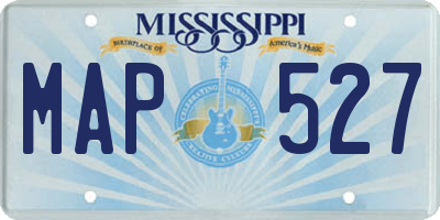 MS license plate MAP527