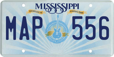 MS license plate MAP556
