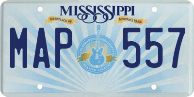 MS license plate MAP557